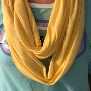 Polyester yellow Infinity scarf